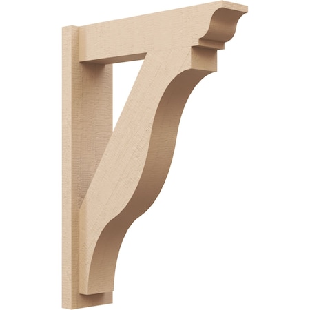 Ekena Millwork 5 1/2-in W x 20-in D x 28-in H Funston Trad Rough Cedar Woodgrain TimberThane Outlooker, Primed Tan OUTUR055X20X28FST04RCPR